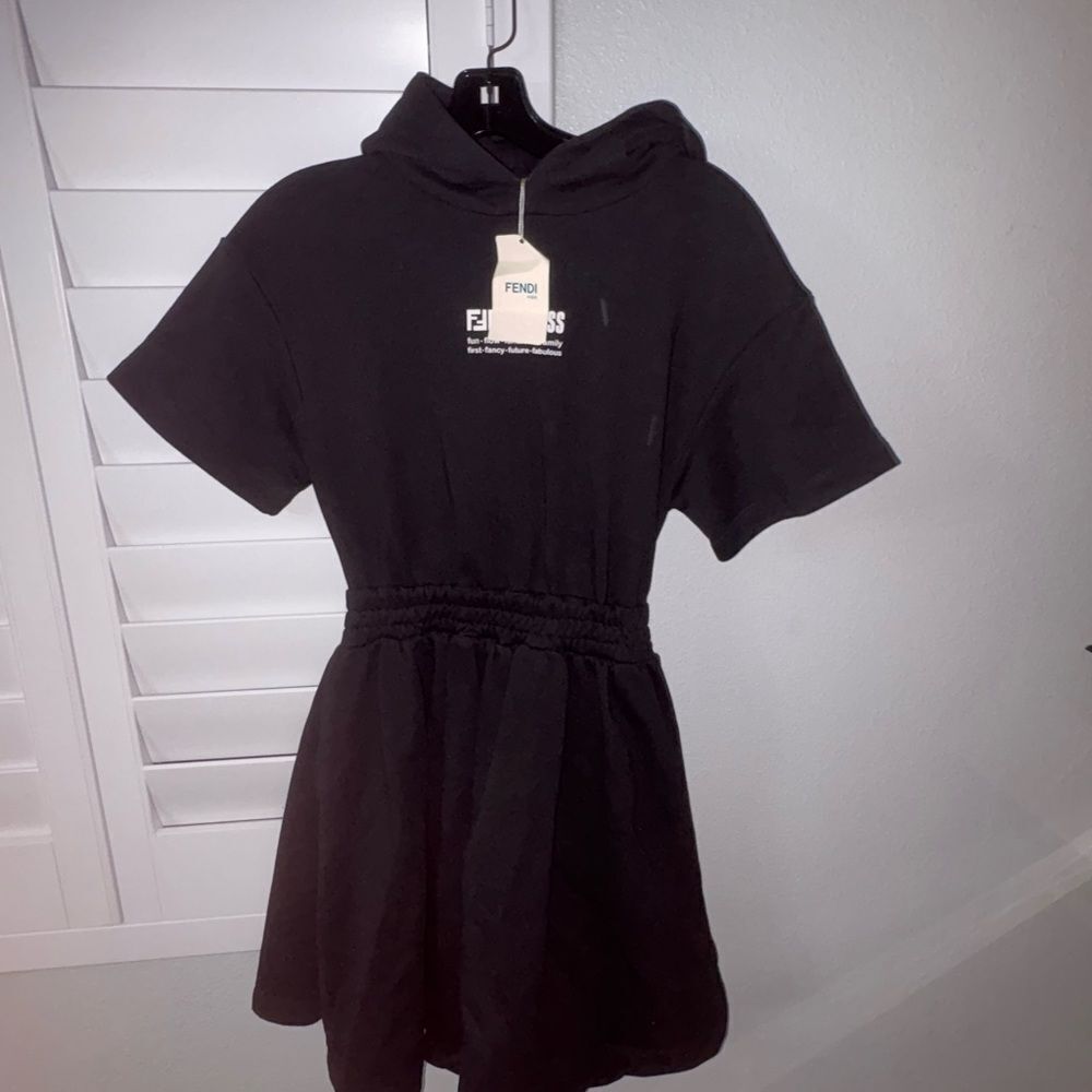 Brand new Fendi  Kids Black Dress size 12 fits adults xs